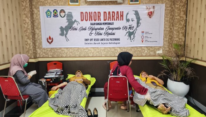 DWP RSUD Lanto Dg Pasewang Menggelar Halal Bihalal yang Dirangkaikan dengan Donor Darah