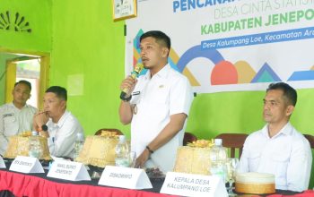 Wakil Bupati Jeneponto Canangkan Desa Kalumpangloe Sebagai Desa Cinta Statistik