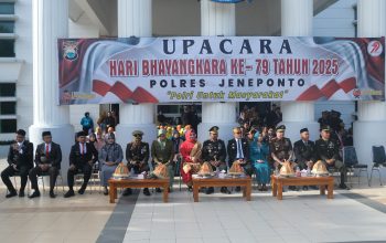 Bupati Jeneponto H. Paris Yasir Hadiri Upacara Hari Bhayangkara ke-79: Penghormatan atas Dedikasi Polri