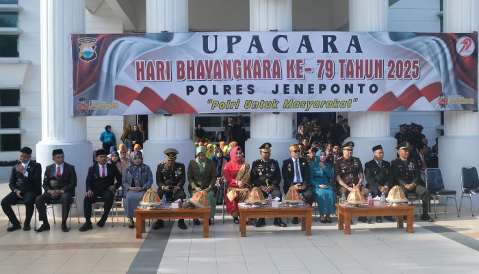 Bupati Jeneponto H. Paris Yasir Hadiri Upacara Hari Bhayangkara ke-79: Penghormatan atas Dedikasi Polri