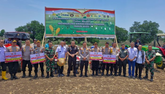 Kapolda Sulsel Hadiri Penanaman Jagung Serentak Kuartal IV di Kab. Jeneponto, Dukung Swasembada Pangan 2025